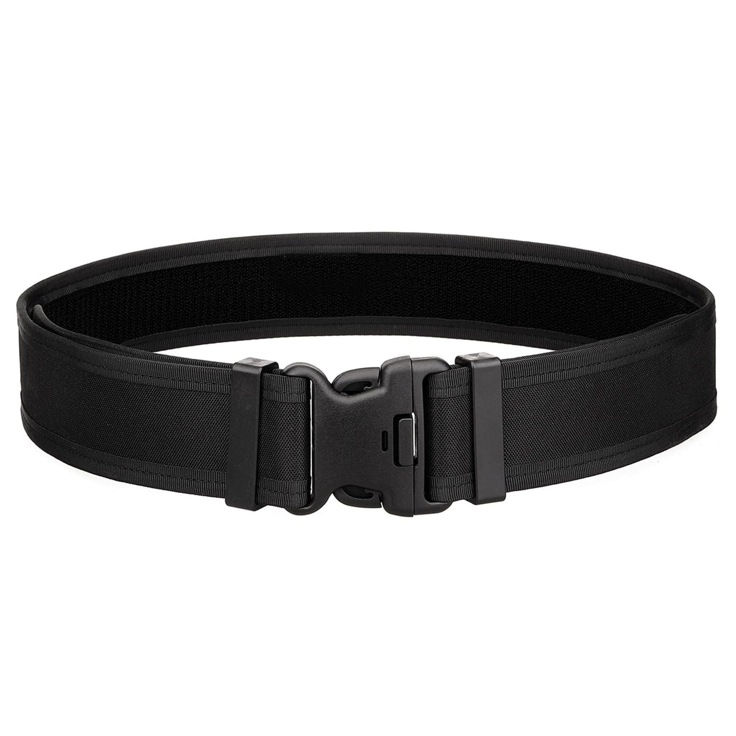 LAKE OF FIRE Nylon Mens Tactical Belt,2“Heavy-Duty Work Belt with Adjustable,Quick Release,Wear-Resistant (Black
