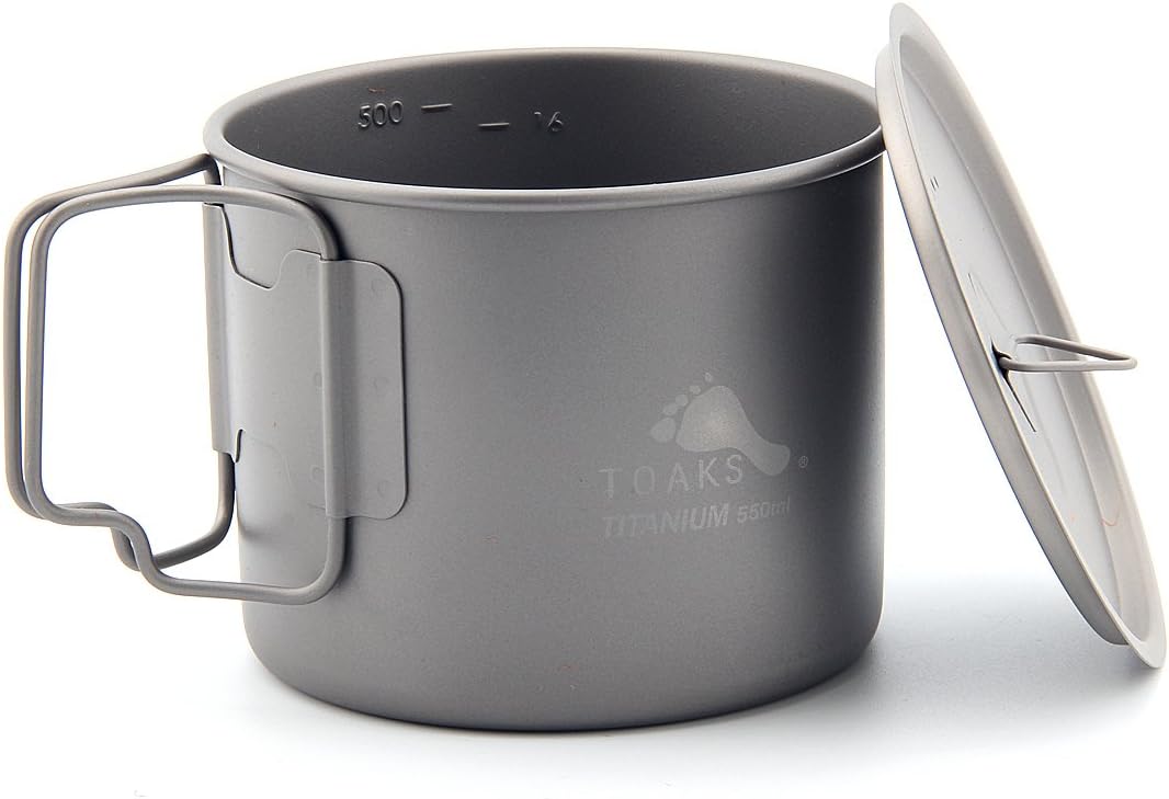 TOAKS LIGHT Titanium 550ml Pot (Ultralight Version)