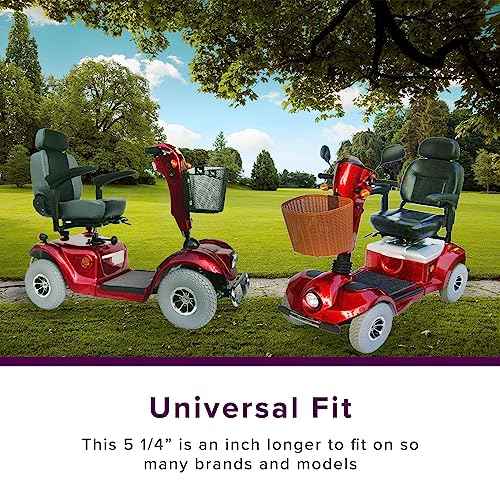 AlveyTech 130 mm (5") Long Handlebar Grip (Set of 2) - Replacement Foam Grips for Mobility Scooters, Folding E-Scooter, Electric Bicycles, Mini Dirt Gas Powered Bikes, Pit Pocket Mod Bike Parts