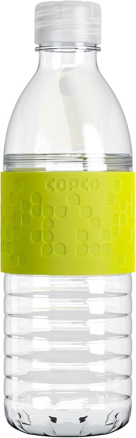 Copco Hydra 16.9 oz Water Bottle with Leak-Proof Lid - Tritan Reusable with Textured Grip Sleeve - BPA-Free, Shatter-Resistant, Dishwasher Safe for Travel, Gym, Work, Outdoors (Pink)