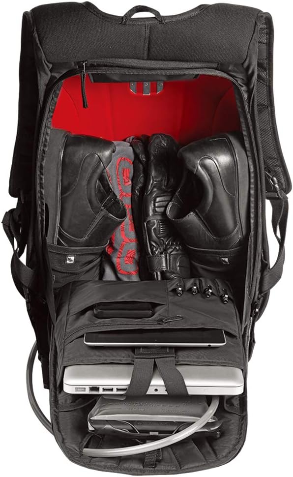 OGIO 123006.36 No Drag Mach 5 Motorcycle Backpack - Stealth Black , 20.5" H x 14.5" W x 7" D, Medium