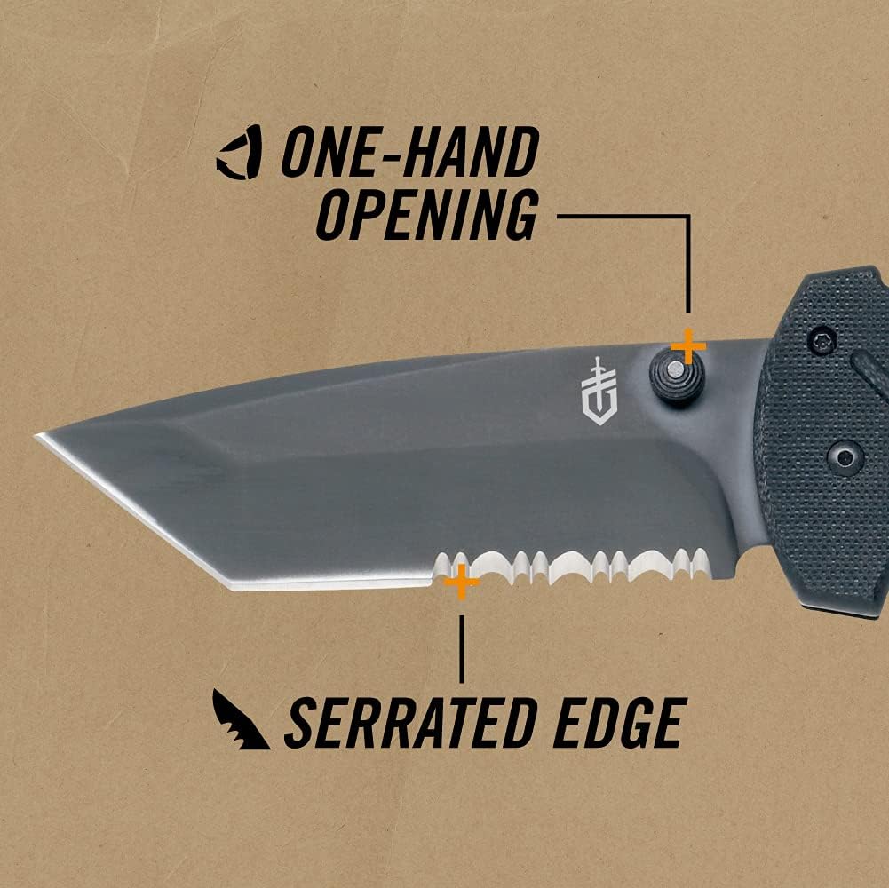 Gerber Gear Fast Draw Pocket Knife Assisted Opening Folding Knife - EDC Gear and Equipment