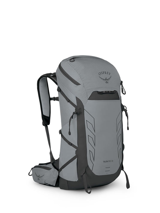 Osprey Talon Pro 30L Men's Hiking Backpack with Hipbelt, Silver Lining