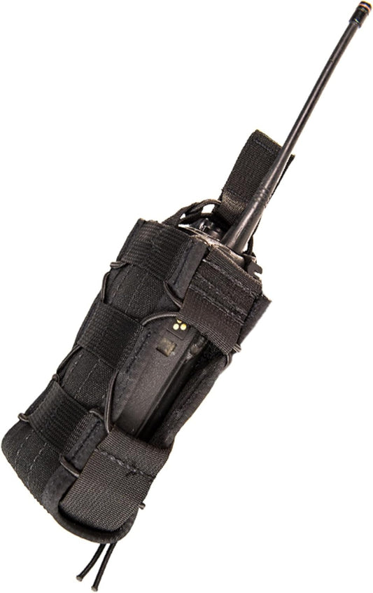 High Speed Gear - Multi-Access Comm (MAC™) Taco MOLLE Pouch, Police Gear & Military Gear, MOLLE Radio Pouch, Tactical Pouch for Professionals (Black)