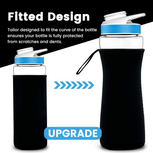 Oxyooh 2Pcs Sleeve for Cirkul Water Bottle - Neoprene Hand Strap Design Compatible With 22oz Plastic & Stainless Steel Bottles - Accessories