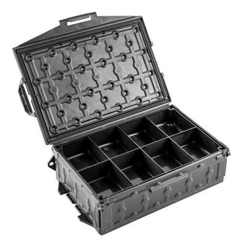 YakAttack TracPak Tray 1x3 – Half Depth 2-Pack | Floating Storage Trays for TracPak Stackable Box | 3-Compartment Inserts with Stacking Tabs | Kayak Tackle & Tool Organization | Made in USA