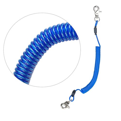 Sunshine Land Multi Color Fishing Heavy Duty Fishing (Pack of 4) Plastic Retractable Coiled Lanyard for Fishing Tools/Rods/Paddles