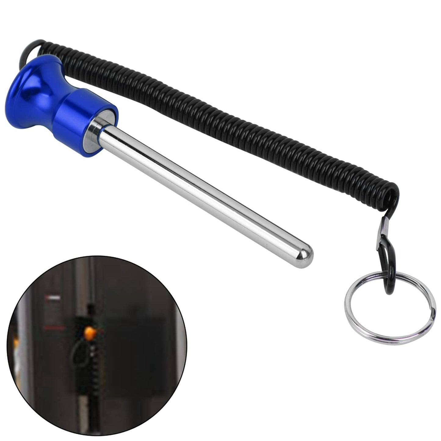 Weight Stack Pin, Aluminium Alloy Magnetic Weight Stack Pin with Pull Rope Weight Pin Strength Training Equipment for Commercial Gym Home Gym Physical Exercise Fitness