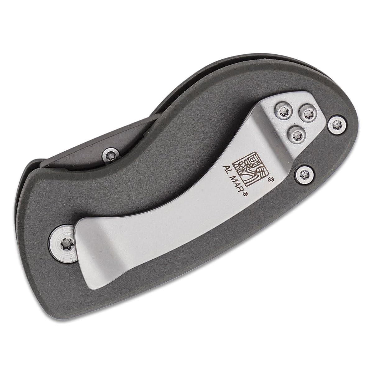 Al Mar Knives - Havana Clipper D2/POM DK Charcoal Gray Handle C