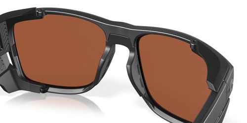 Costa Del Mar King Tide 6 Polarized Rectangular Sunglasses, Black Pearl/Green Mirrored Polarized-580G, 58 mm