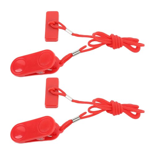 Treadmill Safety Key, Universal Treadmill Magnetic Locks Emergency Stop Switch Wire Clip for Home Gym