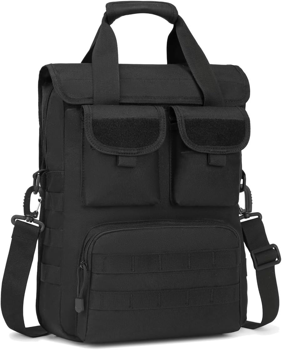 ArcEnCiel 12.9-14 Inch Laptop Tactical Messenger Bag Men MOLLE Sling Pack Briefcase Gear Handbags Utility Carry Satchel