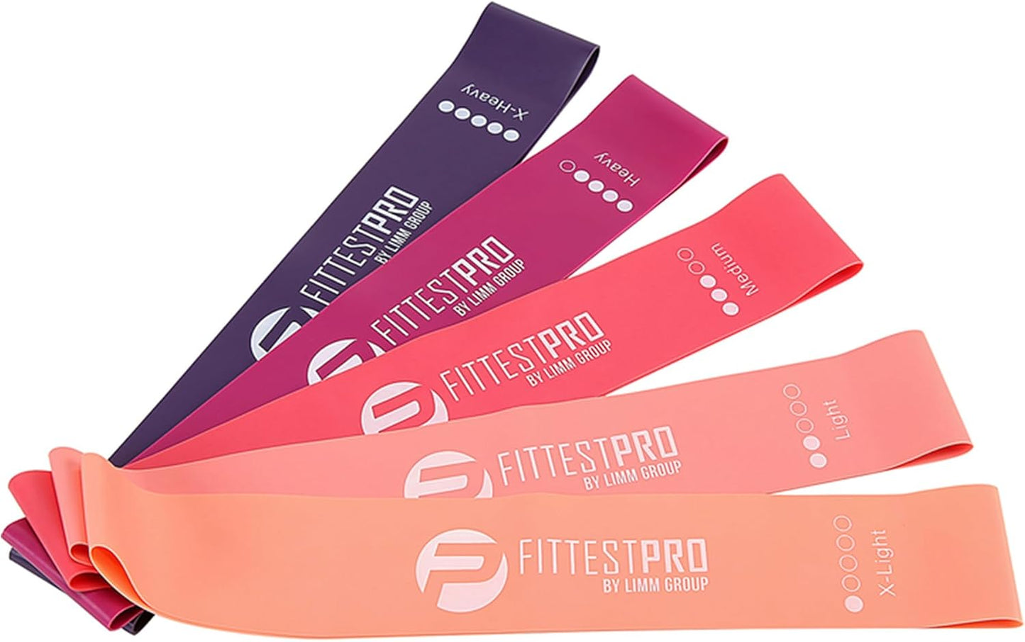 Fittest Pro Resistance Bands for Legs & Butt - Fabric Loop Bands for Yoga, Pilates & Home Workouts