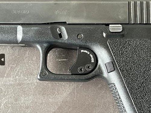 Billman Ꙙrsenal Ltd Trigger Safety Block Made of Aluminium for Gen 3-5 Right Handed Compatible with Post 98 Glock Pistols.