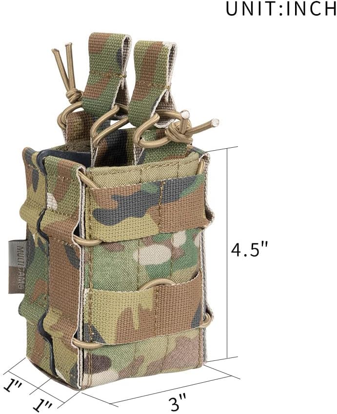 EXCELLENT ELITE SPANKER Tactical Molle Single/Double Open-Top Mag Pouch for M4 M14 M16 AR15 G36 Magazine