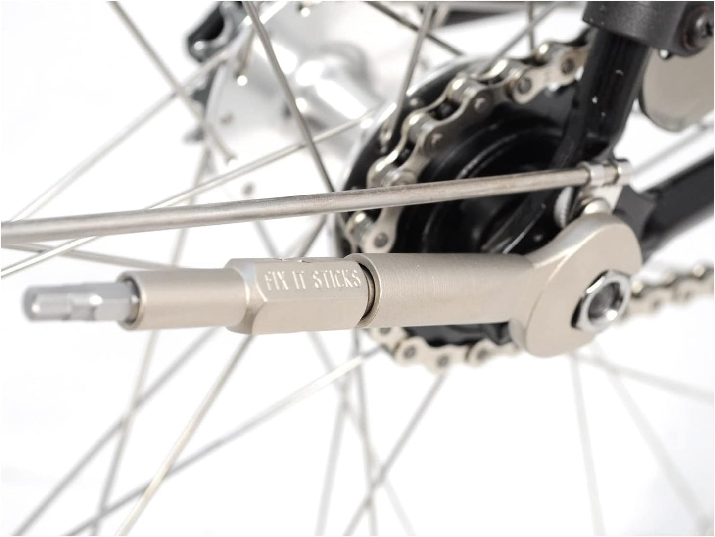 Fix It Sticks Commuter Compact Bike Tool Kit - Replaceable Sticks with Bracket, 2, 2.5, 3, 4, 5, 6 mm hex, T-25, and P2 Bits, 2 Tire Levers, 15mm Wrench, Carrying Case