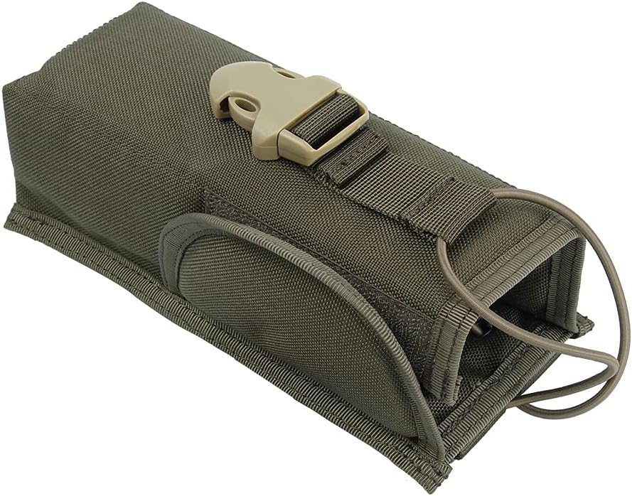 EXCELLENT ELITE SPANKER Tactical Universal Radio Holster Pouch Holder Case Bag Molle Adjustable Military Walkie Talkie Holder