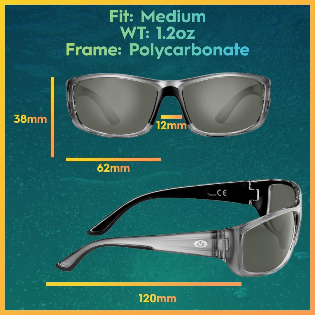 Flying Fisherman Women's Buchanan Rectangular Sunglasses