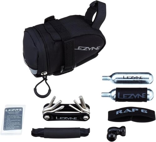 LEZYNE M-Caddy Bike Repair Kit - Medium Wedge Saddle Bag for Long Rides | Sport & CO2 Options