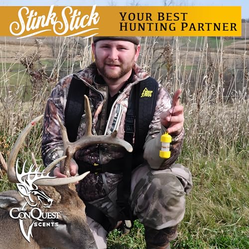 Hunting Scent Dispenser with Deer Bedding Wax Tube - Reusable Wildlife Attractant