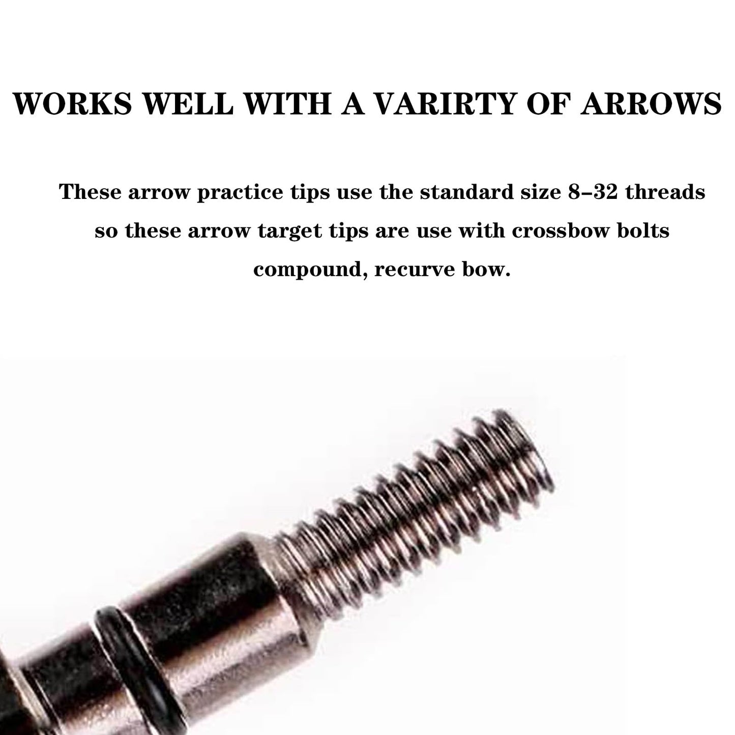 KURUGEILI 12 pcs 100 Grain Archery Arrow Field Points Screw in Arrow Tipsfor Recurve Bow, Compound Bow & Crossbow Bolts Hunting Bow Arrow Target Practic