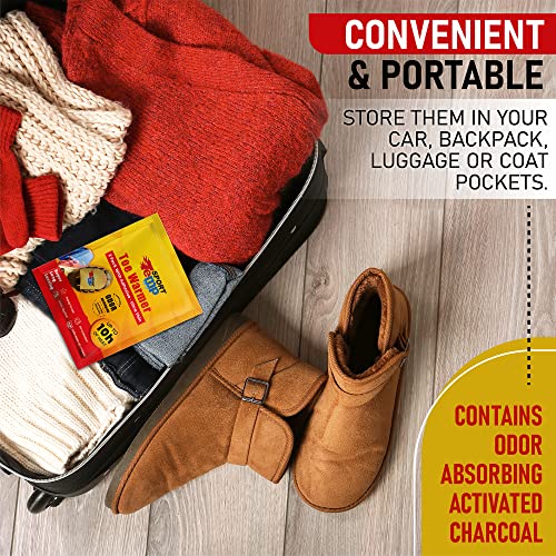 45 Pairs Toe Warmers - Up to 10 Hours Heat, Adhesive, Ultra Thin, All Natural - Sport Temp