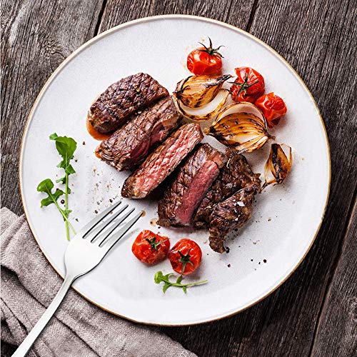 Silver Dinner Forks Set of 24 - Stainless Steel Flatware with Ergonomic Handles - Variation: Silver / 24 Pieces