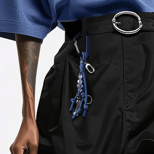 CASETiFY Ultra Bounce Carabiner Keychain - Indigo