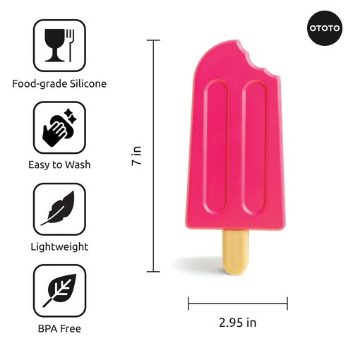 NEW - Ice Pops Popsicle Ice Packs for Lunch Boxes (Set of 4) - Funny GIfts, Cute Kitchen Accessories, Cool Kitchen Gadgets, White Elephant Gifts Kitchen Gifts, Reusable Ice Packs for Cooler Cold Packs