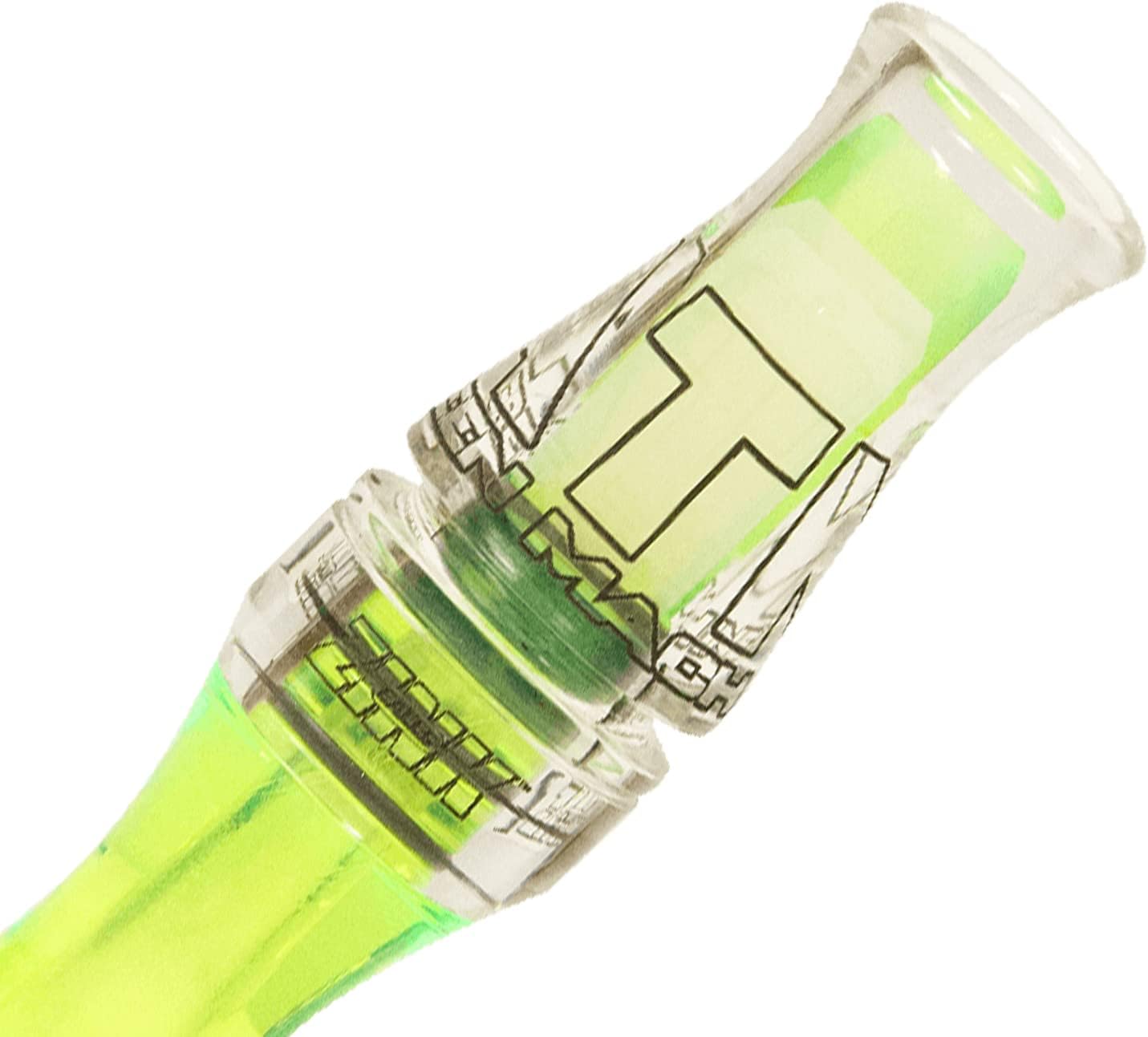 Zink ATM Green Machine Polycarbonate Double Reed Durable Hunting Waterfowl Duck Game Call - Huge Range of Tones with Great Bottom-End Sound