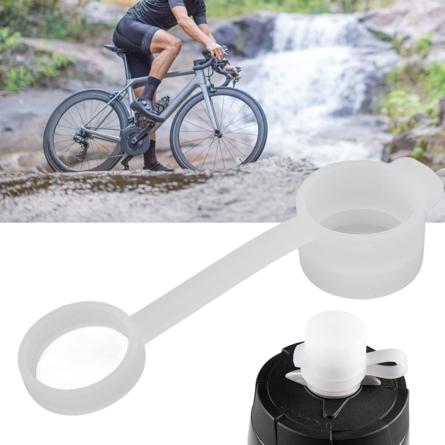Kuuleyn Mud Caps for CamelBak Bottles,20mm / 0.8in Silicone Cap Top,Reusable Replacement Caps Water Bottle Accessories mud caps Lead-Free Silicone Cap Top for All Peak Fitness Bottles
