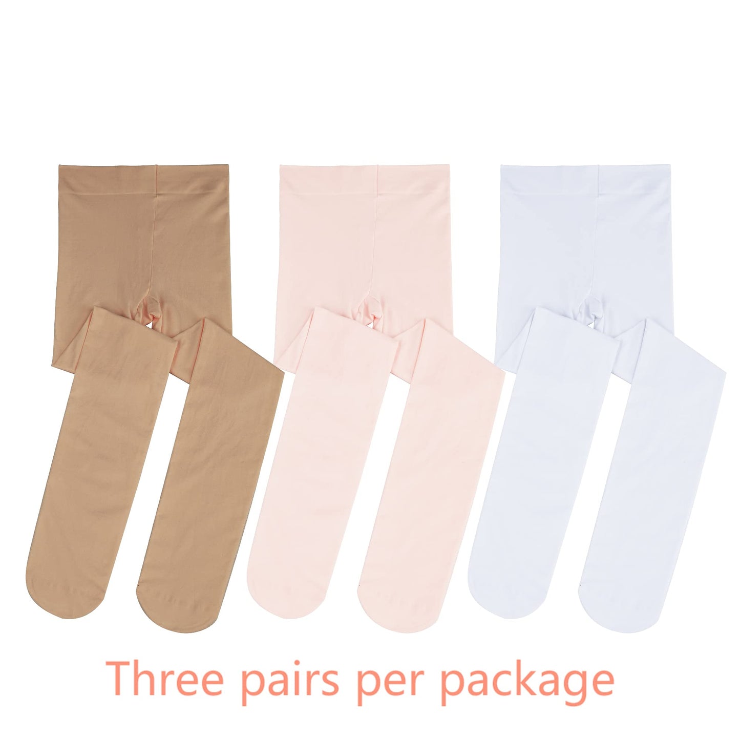 Stelle Girls' Ultra Soft Pro Dance Tight/Ballet Footed Tight(Toddler/Little Kid/Big Kid),BP+WT+TN,XXS