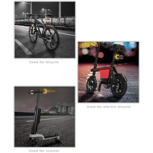 LIANGLIDE Turn Front and Rear Safety Warning Light with Remote Control Tail Light for Outdoor Cycling (As Shown)