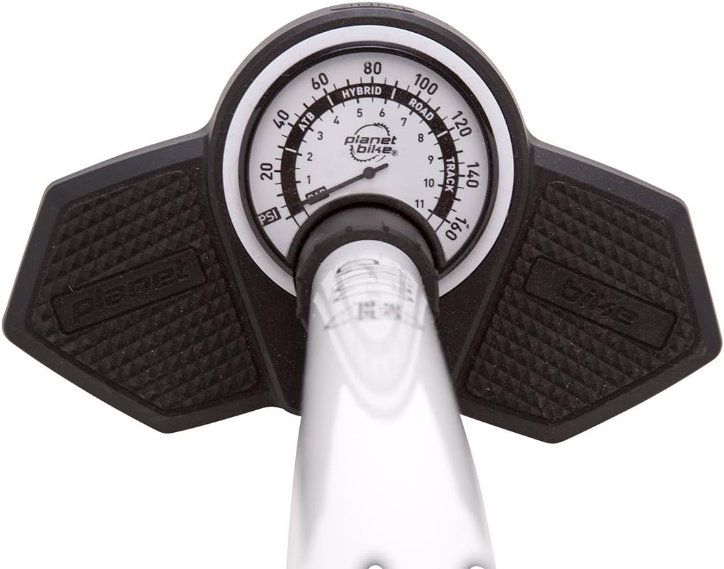 Planet Bike Comp Bike Floor Pump,White