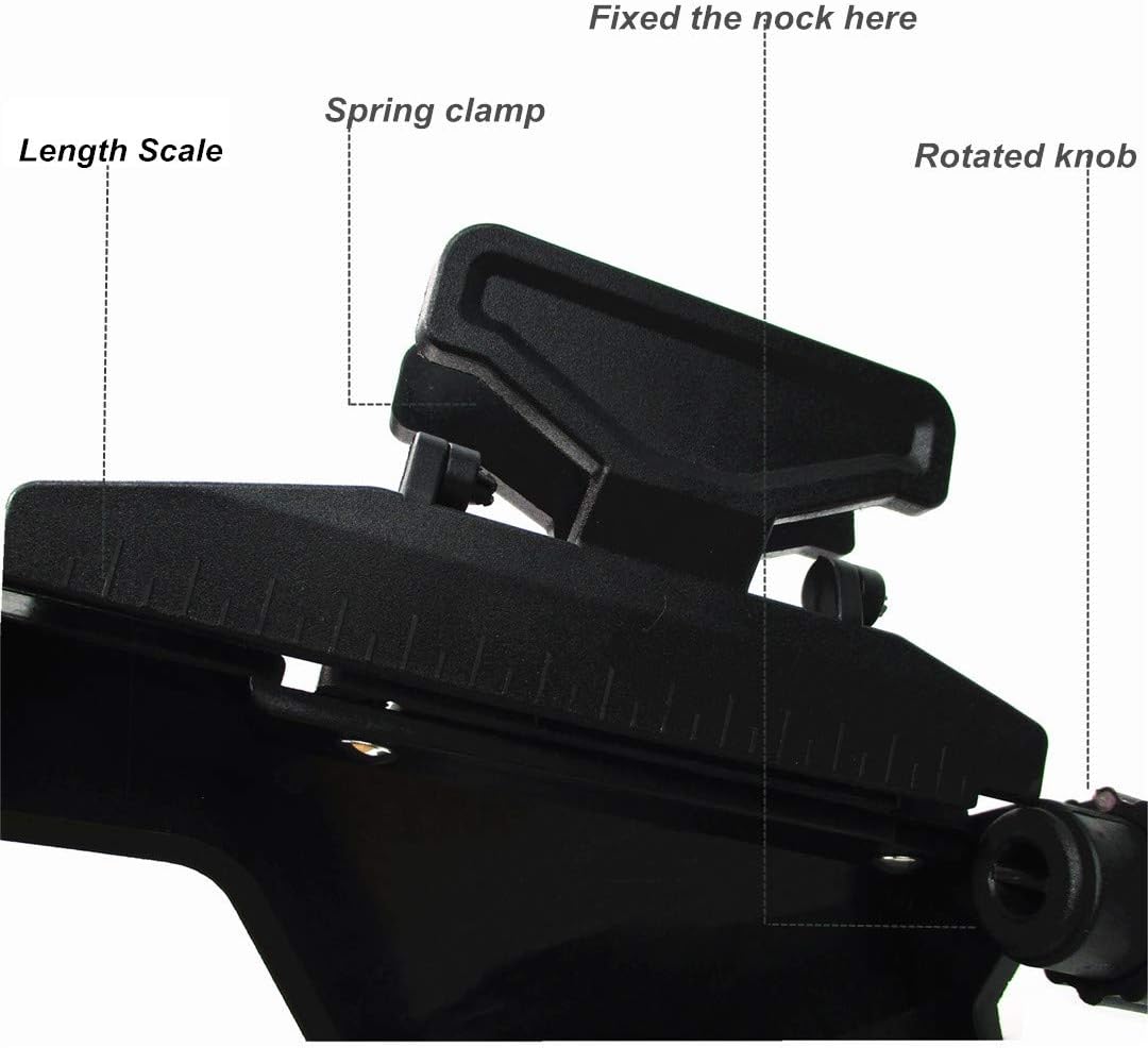 Fletching Kit Jig with Straightness Helical Clamps Right Wing for Archery Arrows Crossbow Bolt Feather Vanes DIY