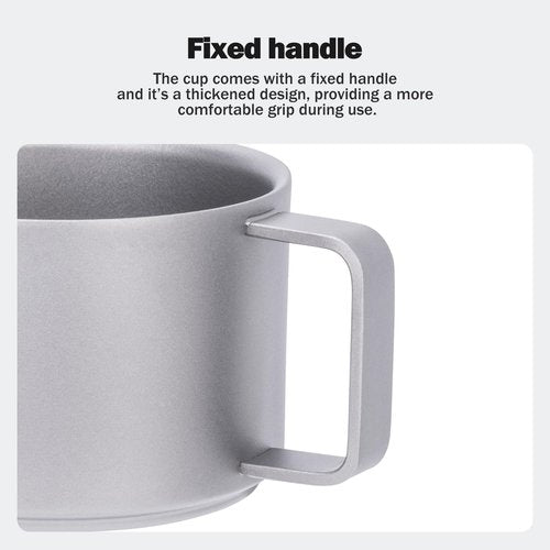 Boundless Voyage Titanium Double Wall Coffee Cup Mini Mug 100ml Lightweight Mug for Outdoor Camping Hiking Picnic Backpacking