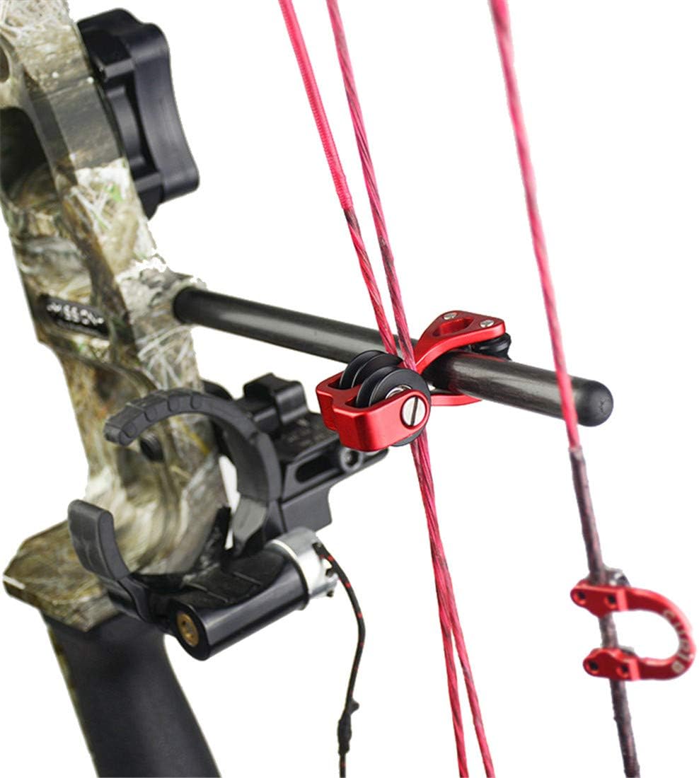 Aluminum Compound Bow Cable Slide Archery Bow String Splitter Roller Glide Replacement Bowstring Separator Arrow Pulley