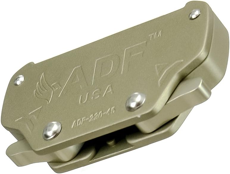 ADF® - Raptor II 1.75" Tactical Military Police Aluminum Quick Release Trouser Shooter Rigger Hunting Sports Belt Buckle Coyote Brown, One Size