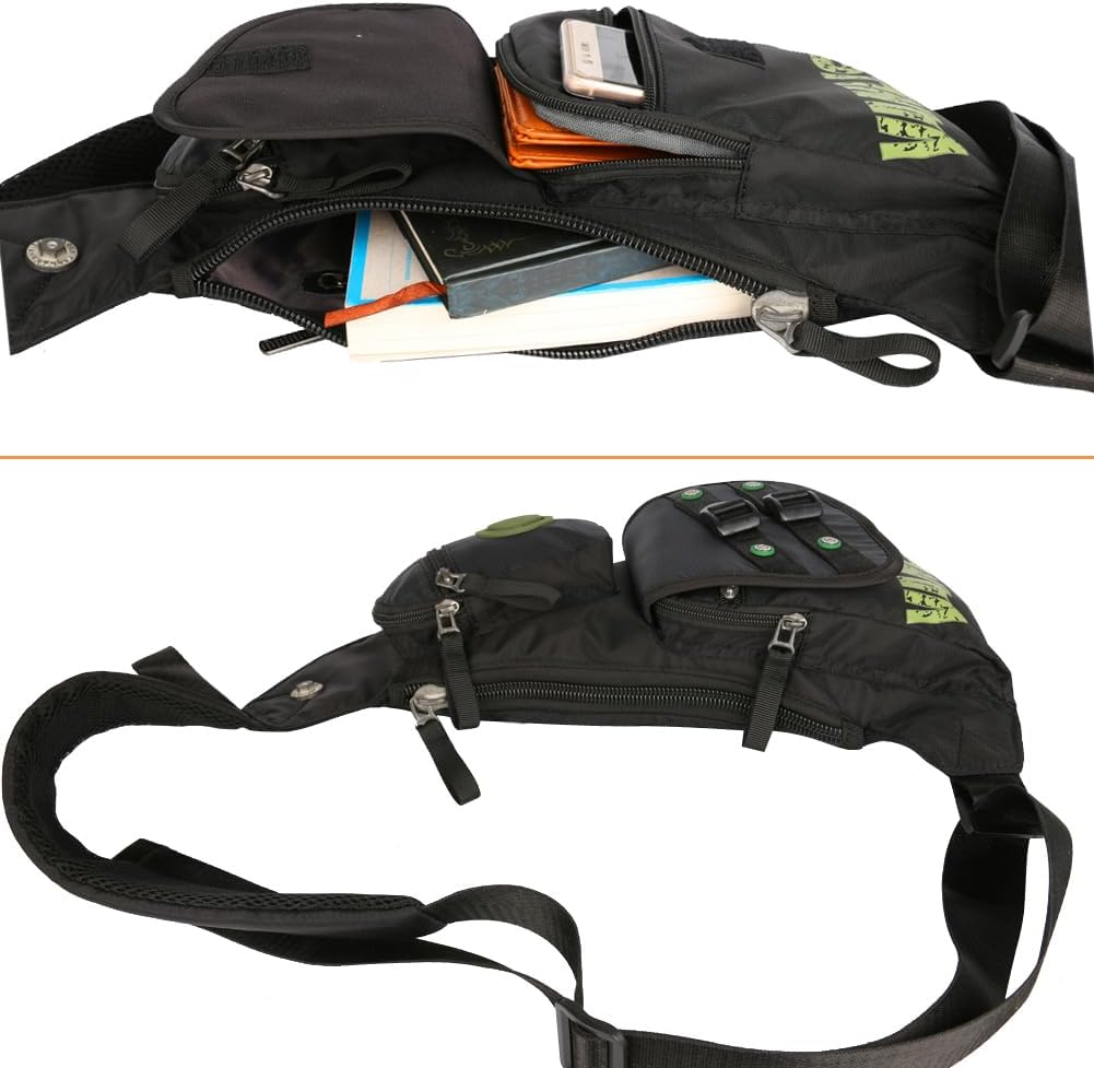 Nylon Sling Chest Bag Daypack Bicycle Travel Gym Backpack