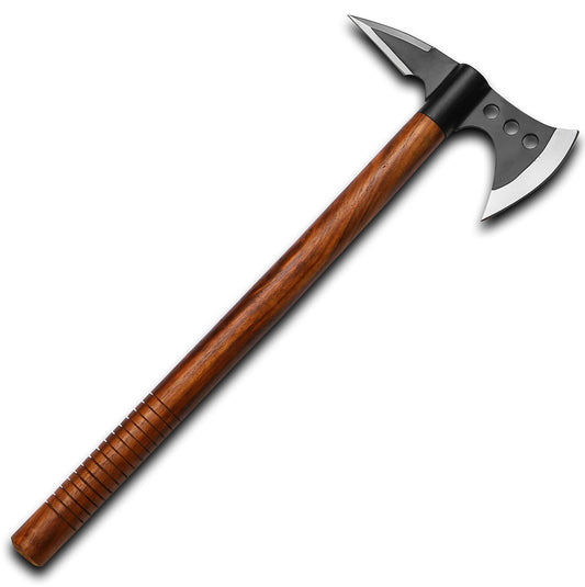 Splitting Axe Camping Chopping Hatchet Viking Tomahawk Battle Hunting Outdoor Solid Wood Handle 2071