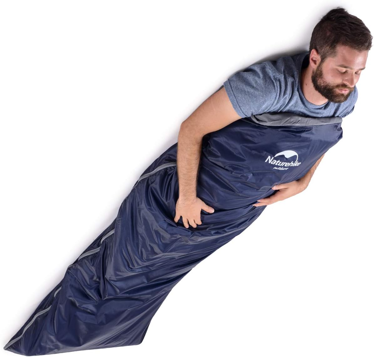 Naturehike Lightweight Compact Sleeping Bag, Envelope Ultralight Backpacking Sleeping Bag Portable, Waterproof, Comfort with Compression Sack for Cold&Warm, Camping, Traveling, Hiking