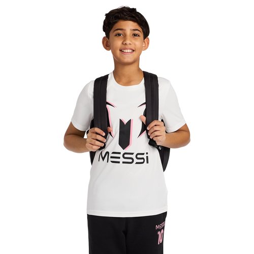 Messi Women's Lifestyle Backpack, Bookbag with Pockets & Adjustable Straps, Black, One Size