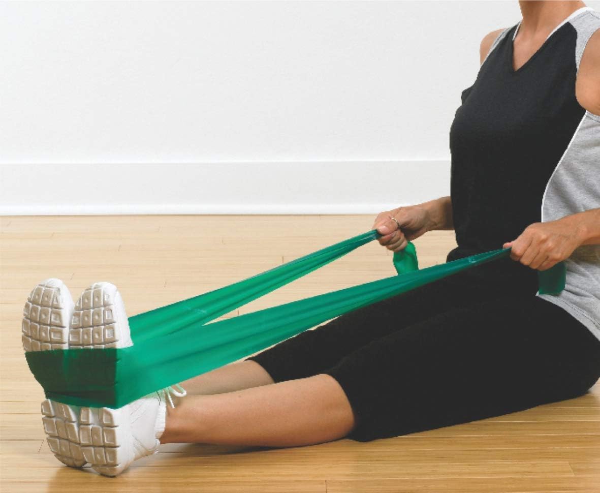 THERABAND Professional Resistance Bands - 5ft Latex Elastic for Home Workouts, Rehab & Pilates (15/30 Count)