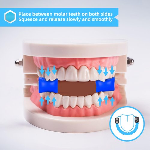 Motspo Jaw Exerciser for Men & Women - 4 Resistance Levels (8PCS) Silicone Jawline Exerciser Shaper Jaw Line Trainer Strengthener, Slim & Tone Your Face