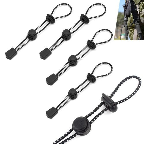 DraCra 5 Pack Backpack Hiking Poles Holder Fixing Elastic Rope Hanger Attachement Lanyard for Back Pack Walking Stick Trekking Outdoor Sports Wheelchair Lamp Flashlights