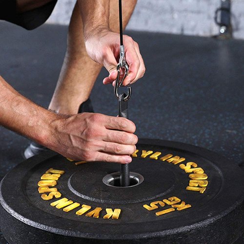BNYTXV Weight Plate Loading Pin with Carabiner, Hand Grip Pinch Block for Fitness Pulley Cable Machine System Lat Pull Down Attachments, Strength Trainer for Muscle Strength Training(A)