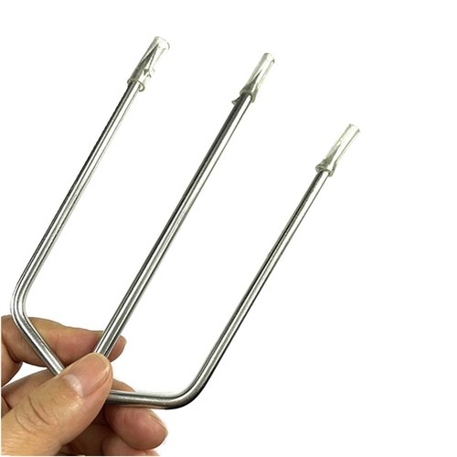 CAJOAUIS Fishing Harpoon 3 Prong Stainless Steel Fishing Gig Gaff Hook with 8mm Screw