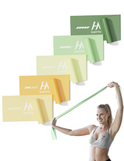 Resistance Bands for Women – 5 Level Exercise Bands Resistance Set, Resistance Bands for Working Out with Handles, Workout Bands Resistance for Women, Yoga, Pilates, Glutes, Legs,Vigor Yellow