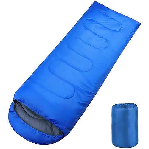 PEAKTREND Sleeping Bags for Adults Camping Portable Waterproof Compression Sack- Camping Sleeping Bags for Big and Tall (Blue)