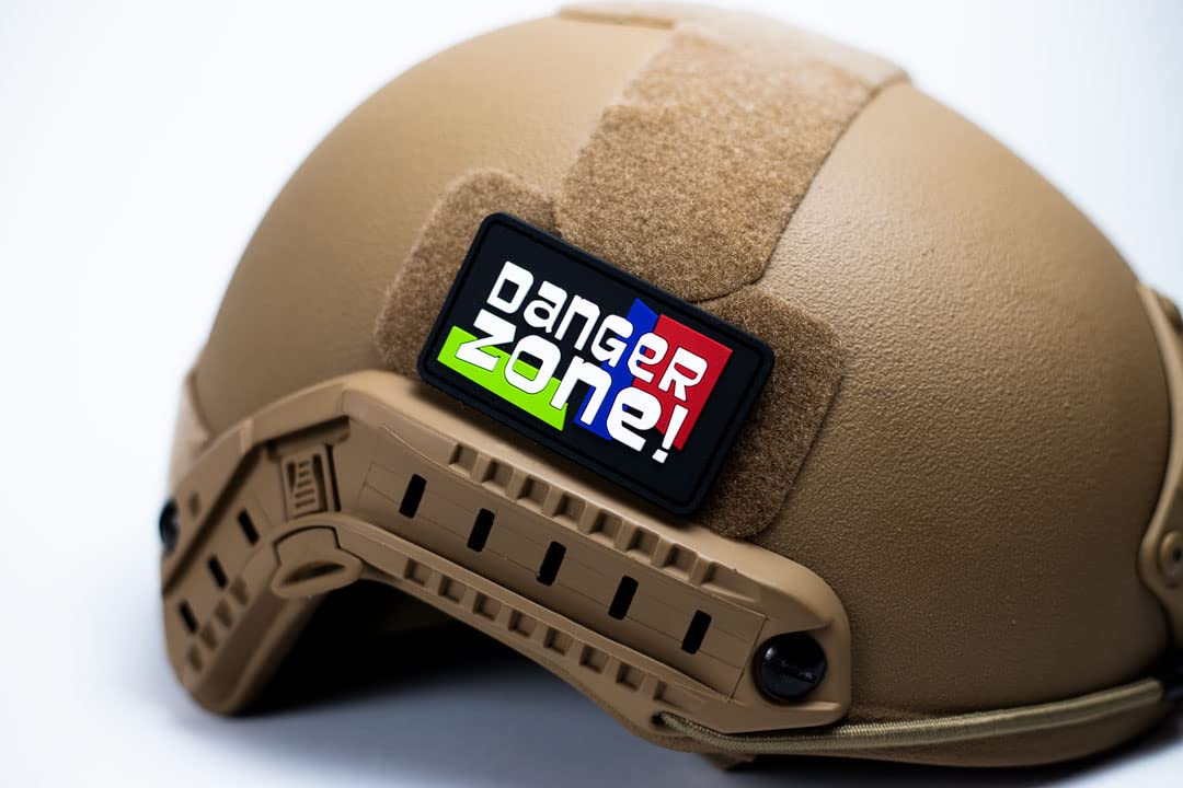 Danger Zone - PVC Morale Patch | Hook & Loop Backing